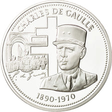 France, Medal, Nos Grands Hommes, Charles de Gaulle, History, MS(65-70), Silver