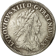 Monnaie, France, Louis XIII, 1/12 Écu, 2e poinçon de Warin, buste drapé et