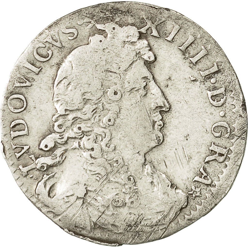 Moneta, Francia, Louis XIV, 4 Sols dits « des Traitants », 4 Sols, 1676