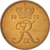 Denmark, Frederik IX, 5 Öre, 1972, Copenhagen, Bronze, KM:848.2