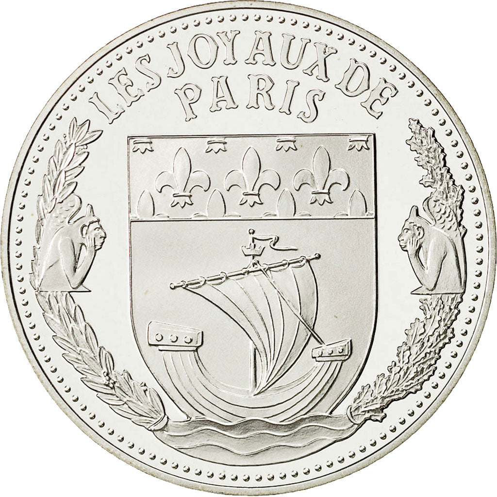 France, Medal, Les Joyaux de Paris, La Bourse, MS(65-70), Silver