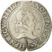 Monnaie, France, Henri III, Franc au Col Plat, 1579, Riom, TB+, Argent