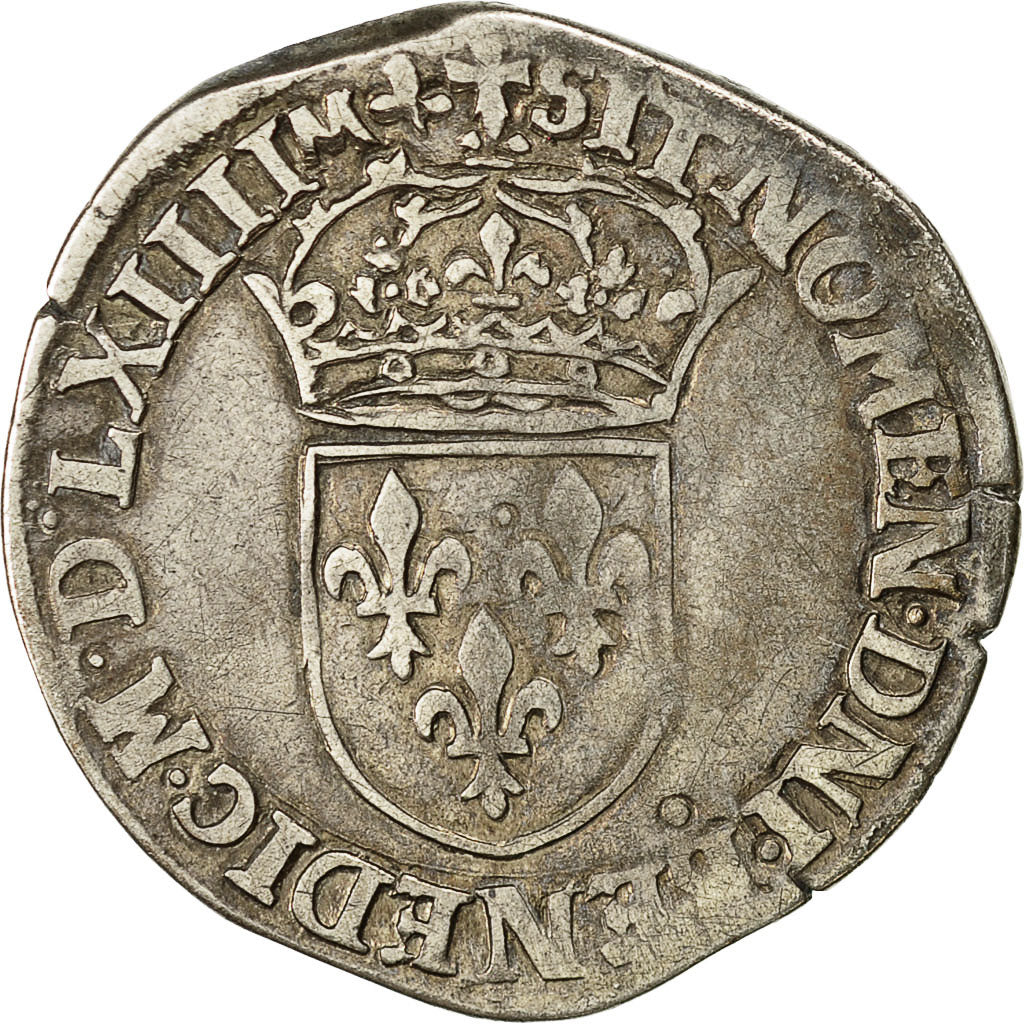 Monnaie, France, Charles IX, Teston, 1564, Lyon, TB+, Argent, Sombart:4618