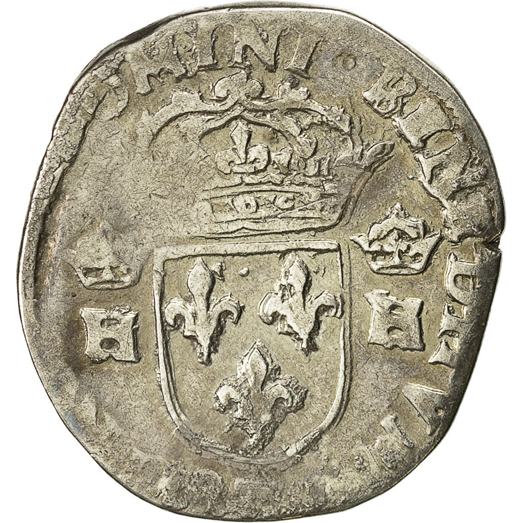 Moneta, Francja, Henri III, Teston, 1575, Nantes, VF(30-35), Srebro