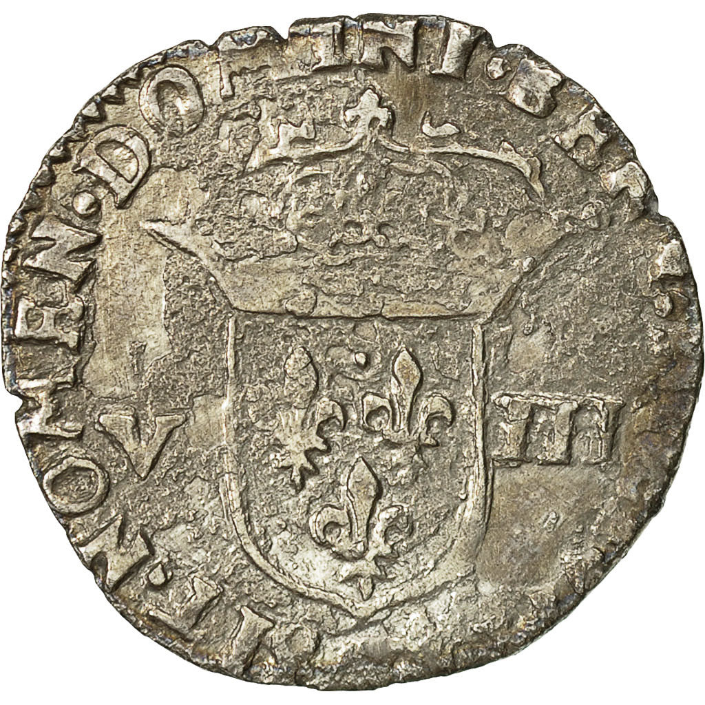 Coin, France, Louis XIII, 1/8 Ecu, Nantes, VF(20-25), Silver, Gadoury:23