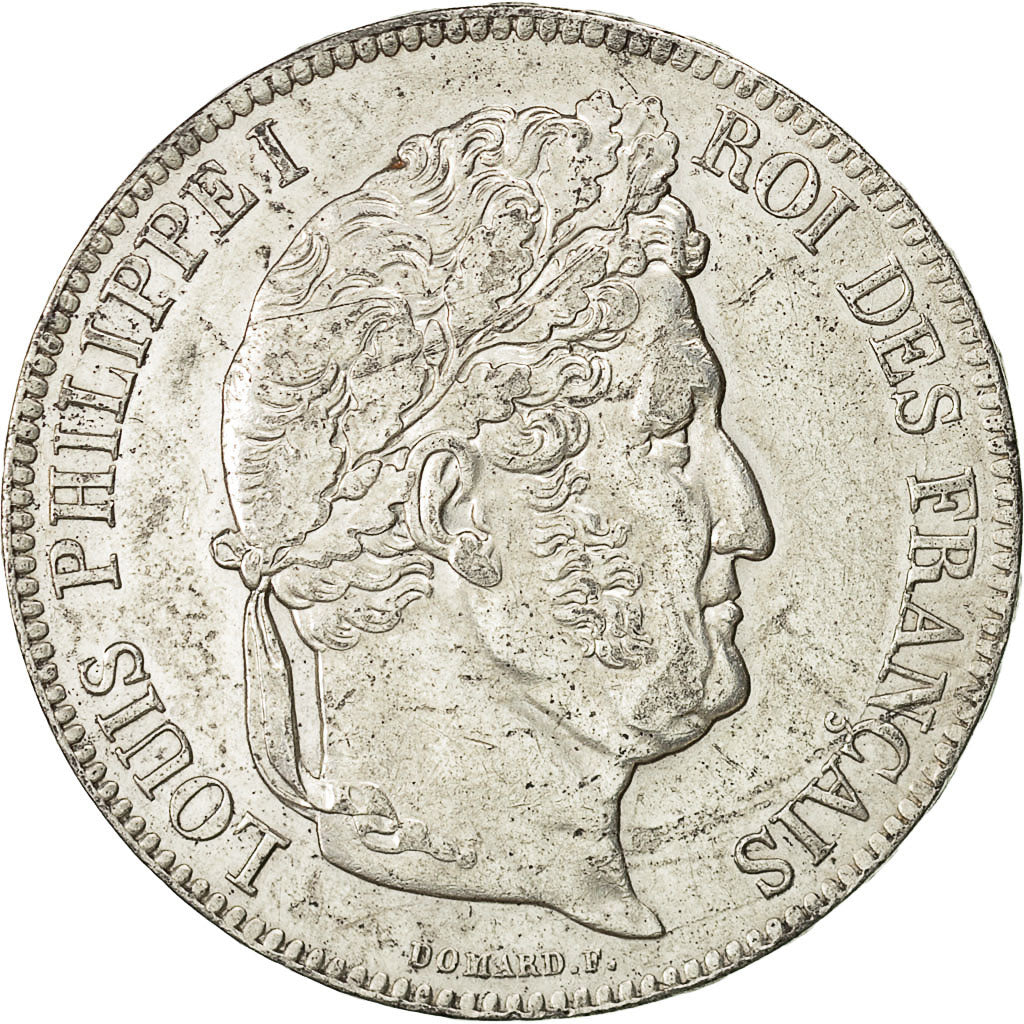 Moneda, Francia, Louis-Philippe, 5 Francs, 1837, Rouen, EBC, Plata, KM:749.2