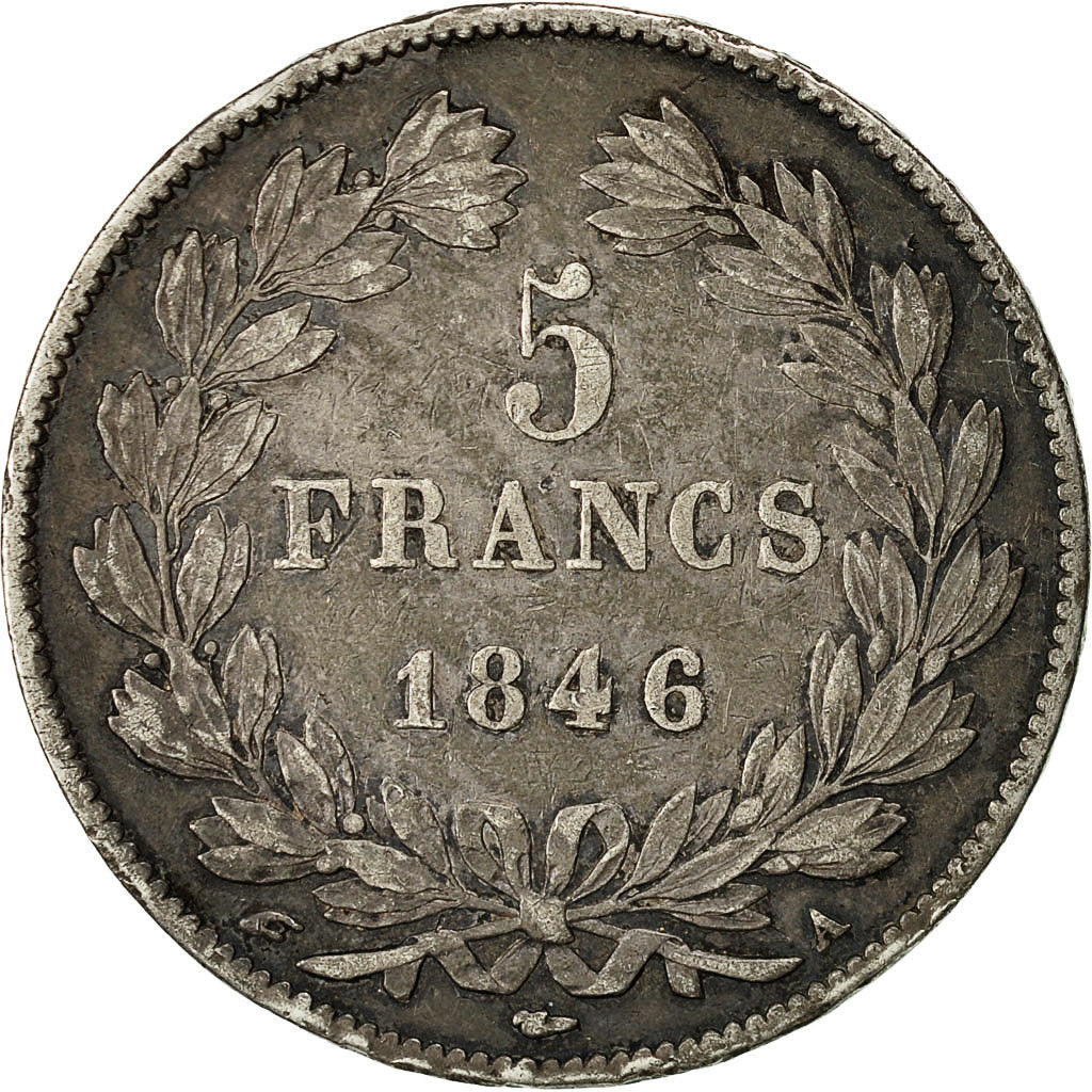 Monnaie, France, Louis-Philippe, 5 Francs, 1846, Paris, TTB, Argent, KM:749.1