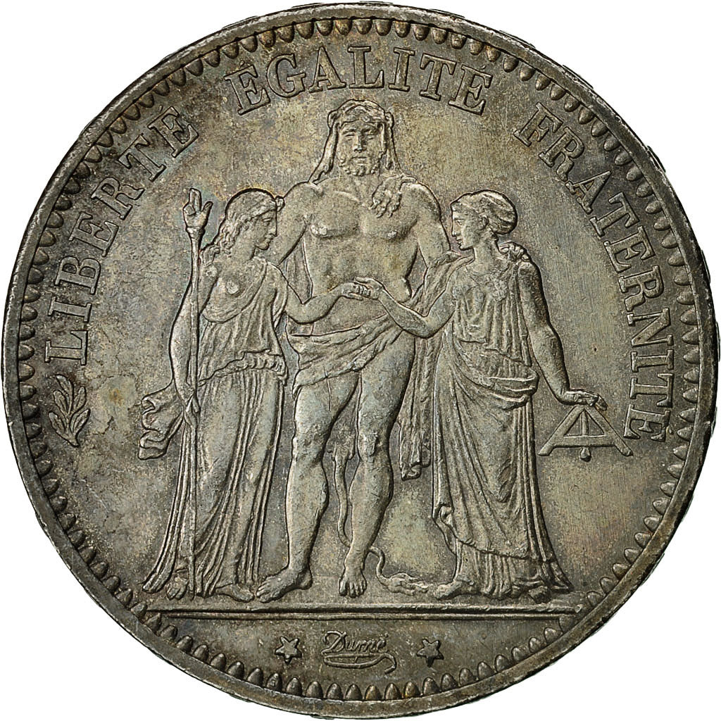 Coin, France, Hercule, 5 Francs, 1873, Paris, MS(60-62), Silver, KM:820.1