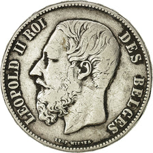 Monnaie, Belgique, Leopold II, 5 Francs, 5 Frank, 1873, TB+, Argent, KM:24