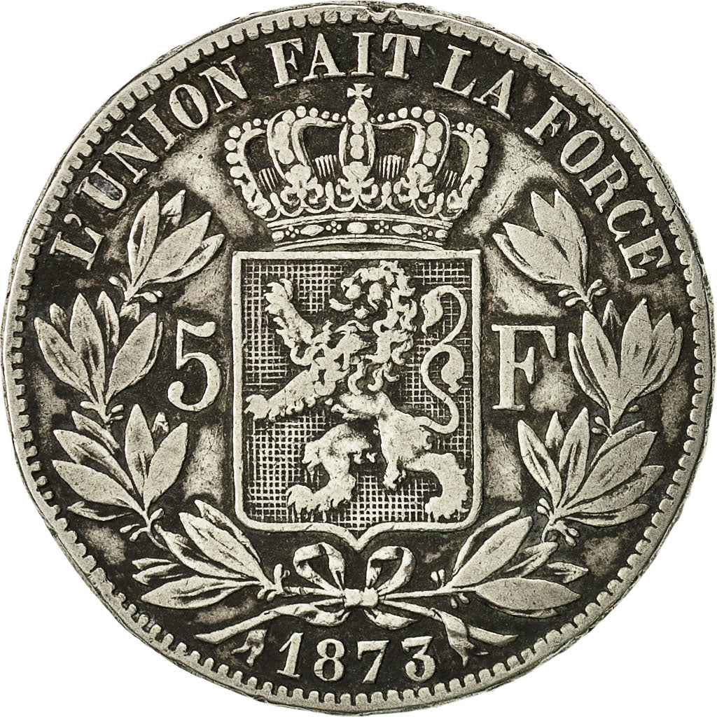 Monnaie, Belgique, Leopold II, 5 Francs, 5 Frank, 1873, TB+, Argent, KM:24