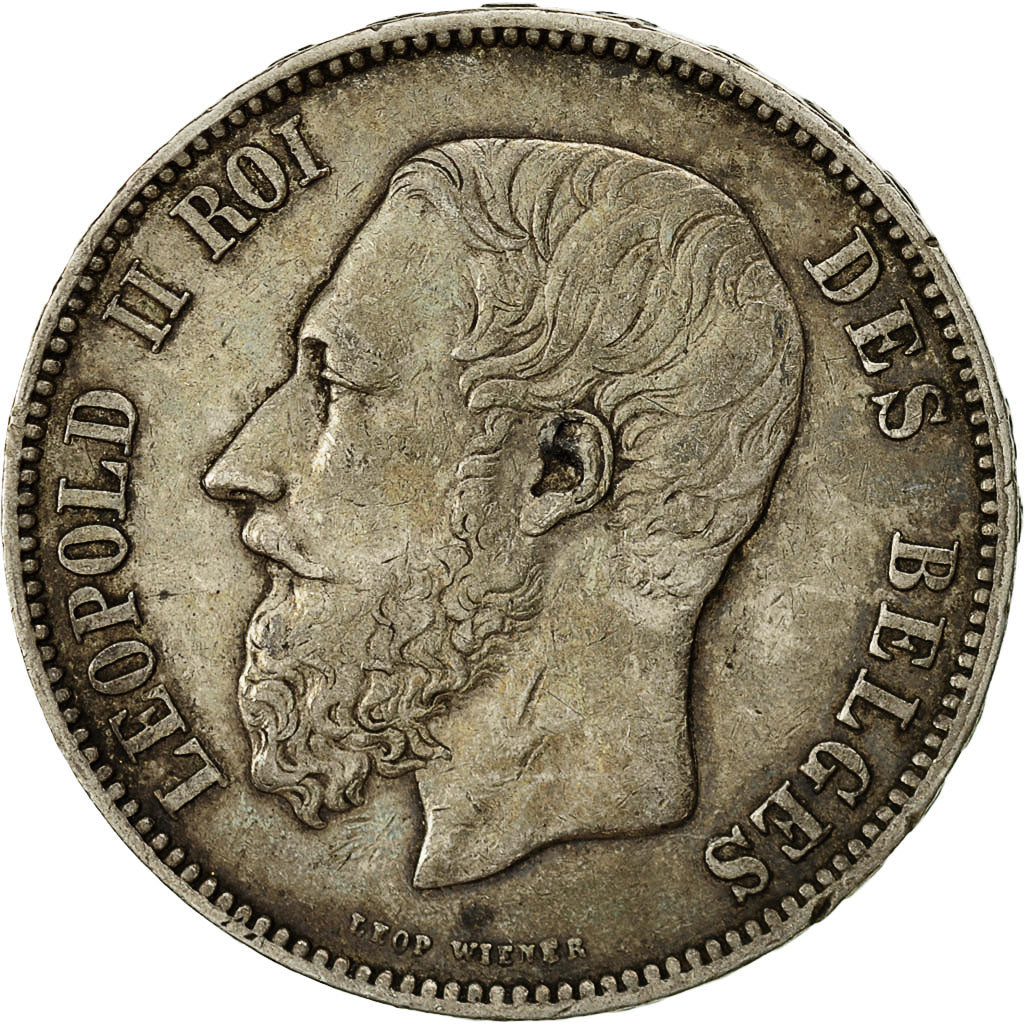 Monnaie, Belgique, Leopold II, 5 Francs, 5 Frank, 1873, TTB, Argent, KM:24