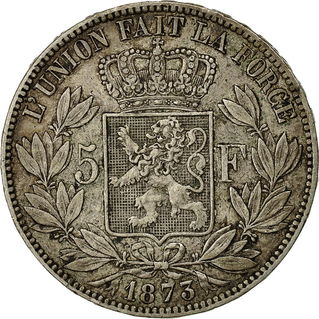 Monnaie, Belgique, Leopold II, 5 Francs, 5 Frank, 1873, TTB, Argent, KM:24