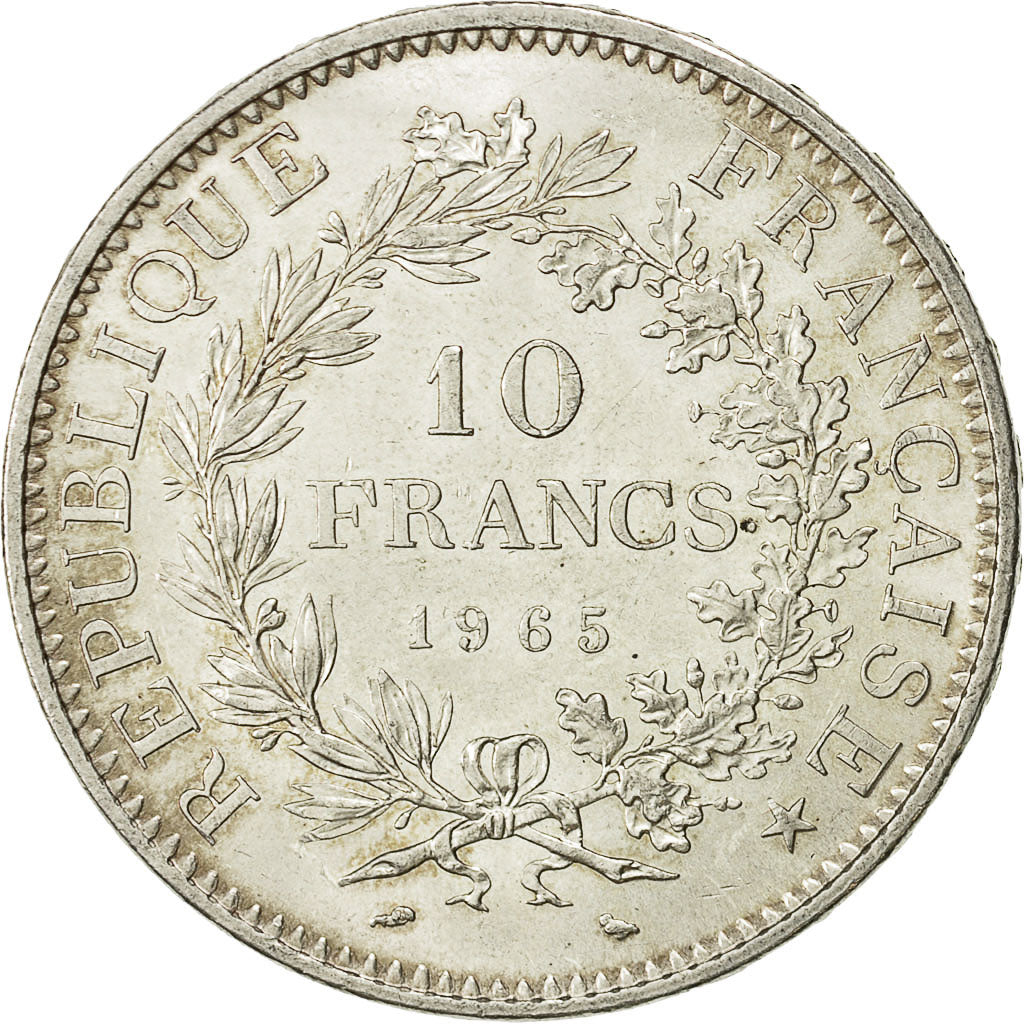 Moneta, Francia, Hercule, 10 Francs, 1965, Paris, SPL-, Argento, KM:932