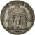 Moneda, Francia, Hercule, 5 Francs, 1877, Bordeaux, BC+, Plata, KM:820.2