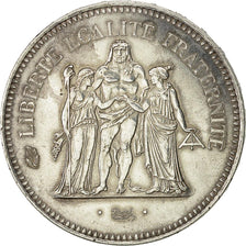 Coin, France, Hercule, 50 Francs, 1975, Paris, MS(63), Silver, KM:941.1
