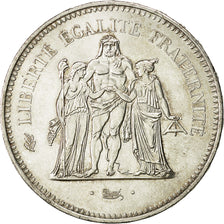 Coin, France, Hercule, 50 Francs, 1978, Paris, MS(63), Silver, KM:941.1