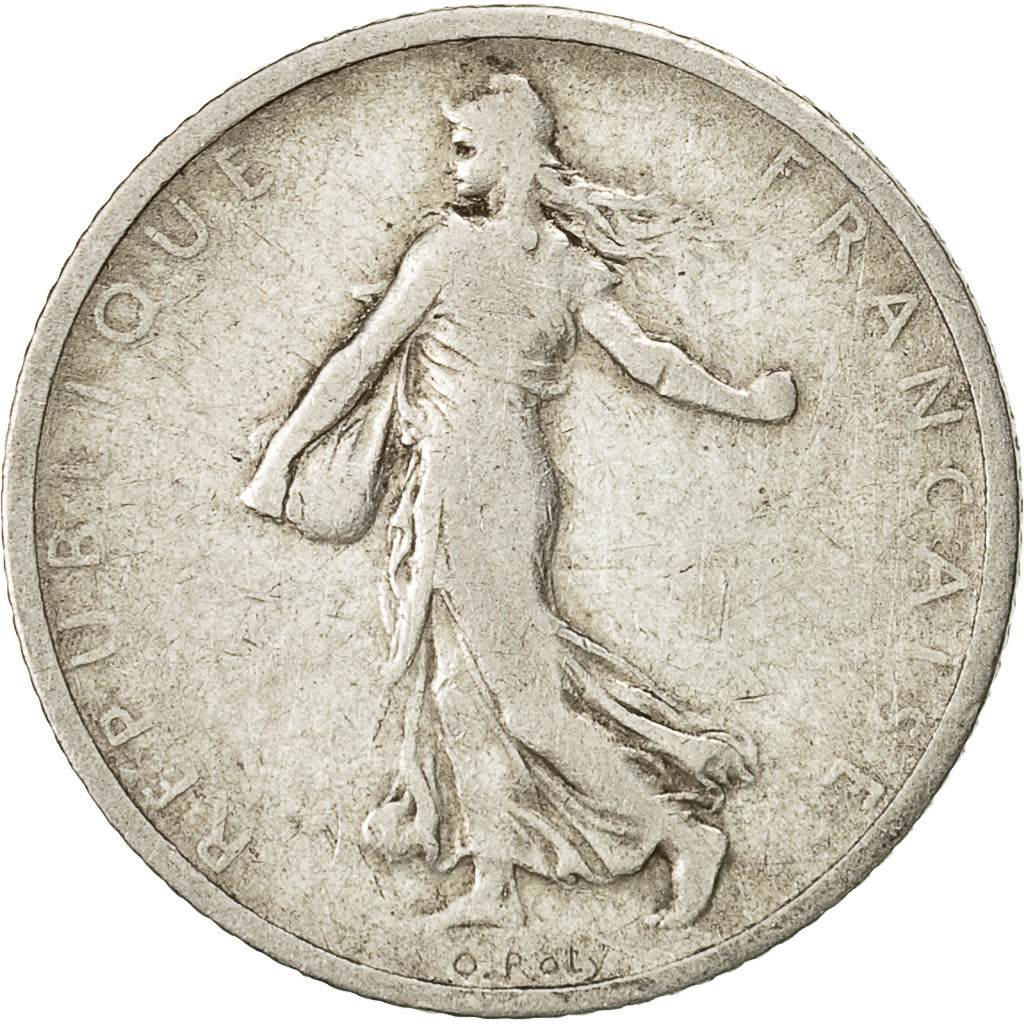 Munten, Frankrijk, Semeuse, Franc, 1898, Paris, ZG+, Zilver, KM:844.1