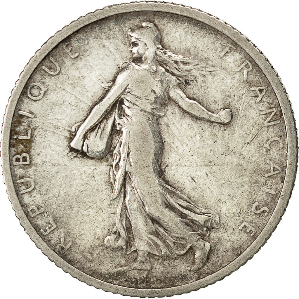 Coin, France, Semeuse, Franc, 1901, Paris, VF(30-35), Silver, KM:844.1