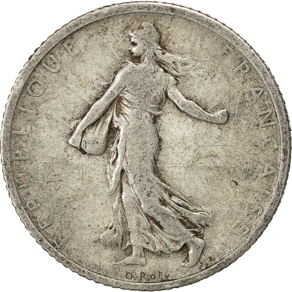 Monnaie, France, Semeuse, Franc, 1906, Paris, TB, Argent, KM:844.1, Gadoury:467