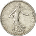 Moneta, Francja, Semeuse, Franc, 1909, Paris, AU(55-58), Srebro, KM:844.1