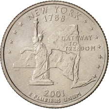 United States, State Quarter, 2001, D, New York, KM:318