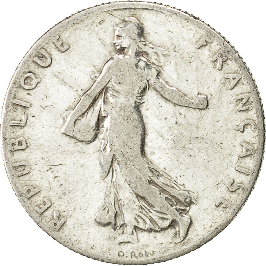 Coin, France, Semeuse, 50 Centimes, 1906, Paris, VF(20-25), Silver, KM:854