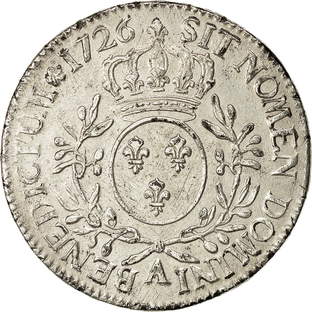 Monnaie, France, Louis XV, Écu aux branches d'olivier, Ecu, 1726, Paris, TTB