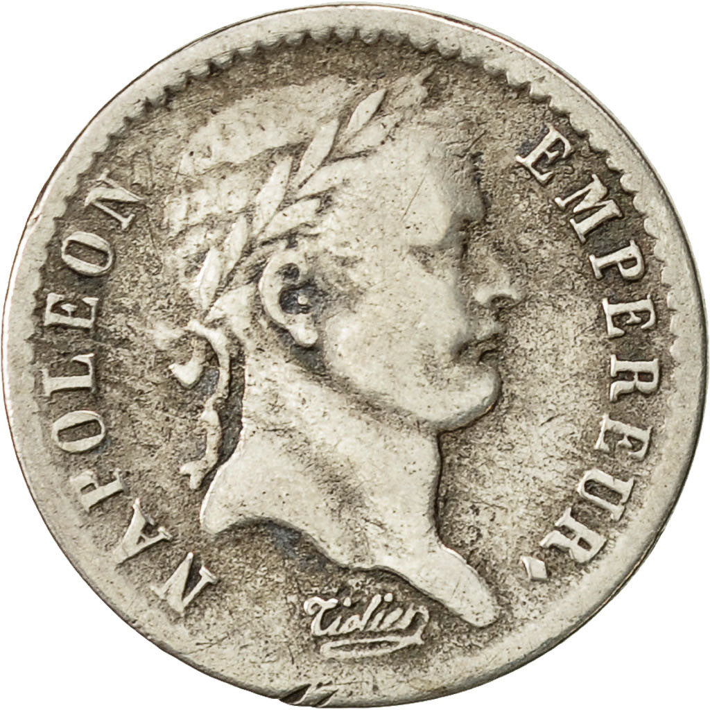 Monnaie, Premier Empire, Demi Franc Napoléon 1er, 1809, Paris, KM 691.1