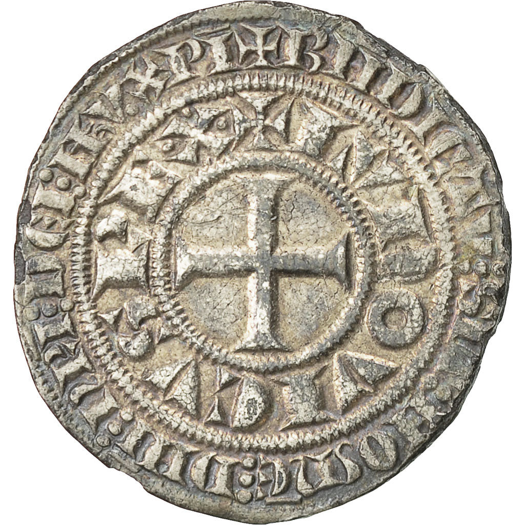 Moneda, Francia, Louis IX, Gros Tournois, MBC, Plata, Duplessy:190A