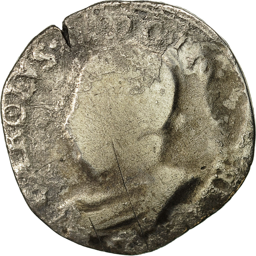 Moneta, Francia, Henri III, Teston, 1575, Nantes, B, Argento, Sombart:4634