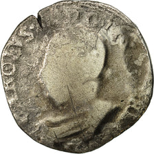 Monnaie, France, Henri III, Teston, 1575, Nantes, B, Argent, Sombart:4634