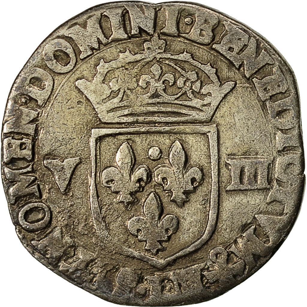 Coin, France, Louis XIII, 1/8 Écu à la croix, 1/8 Ecu, 1618, Bayonne