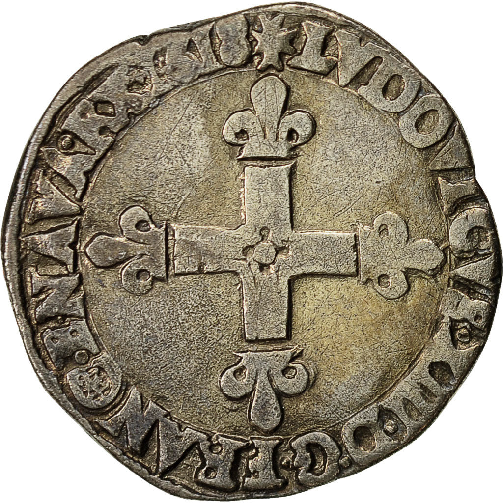 Coin, France, Louis XIII, 1/8 Écu à la croix, 1/8 Ecu, 1618, Bayonne