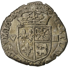 Coin, France, Henri IV, 1/8 Ecu, 1605, Morlaas, EF(40-45), Silver
