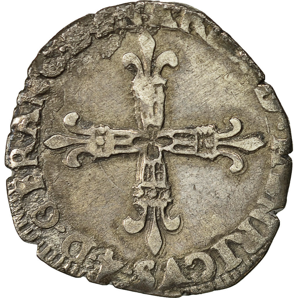 Coin, France, Henri IV, 1/8 Ecu, 1605, Morlaas, EF(40-45), Silver