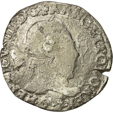Coin, France, Henri III, Teston, 1575, Rennes, F(12-15), Silver, Sombart:4658