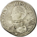 Monnaie, France, Charles IX, Demi Teston, 1563, Toulouse, TB, Argent