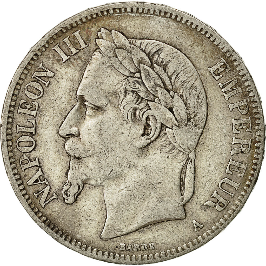 Coin, France, Napoleon III, Napoléon III, 5 Francs, 1870, Paris, EF(40-45)