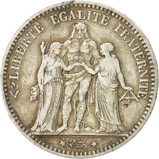 Coin, France, Hercule, 5 Francs, 1875, Paris, VF(30-35), Silver, KM:820.1