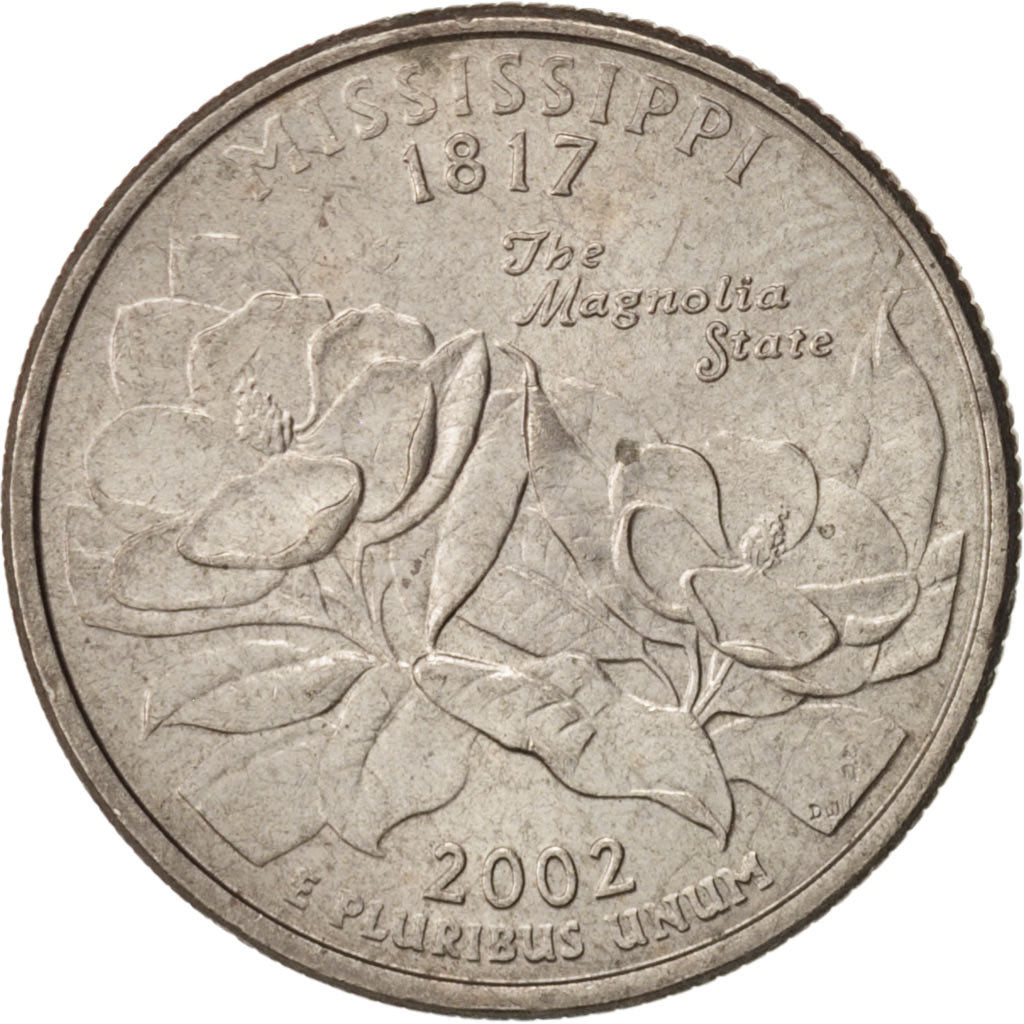 United States, State Quarter, 2002, P, Mississippi, KM:335