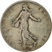 Moneda, Francia, Semeuse, 2 Francs, 1899, Paris, BC+, Plata, KM:845.1