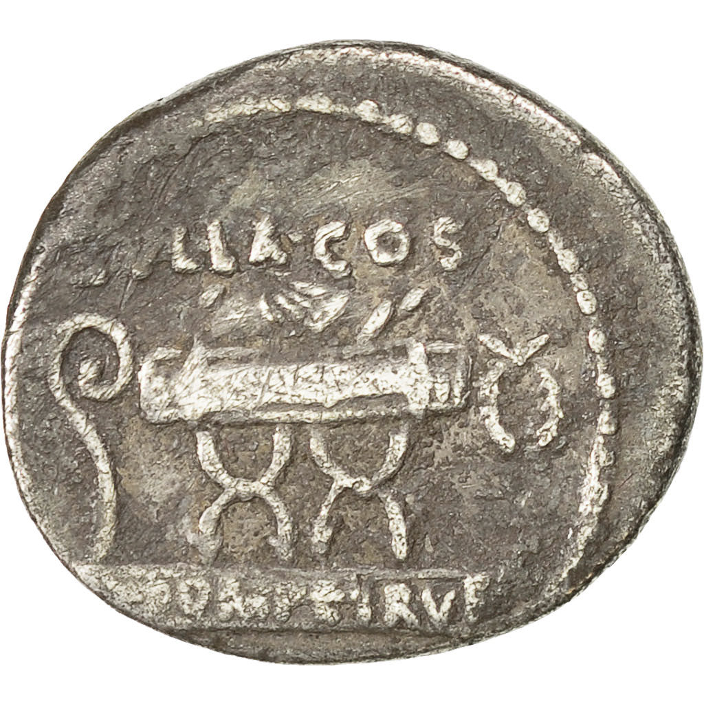 Coin, Pompeia, Denarius, 54 BC, Rome, AU(50-53), Silver, Crawford:434/2