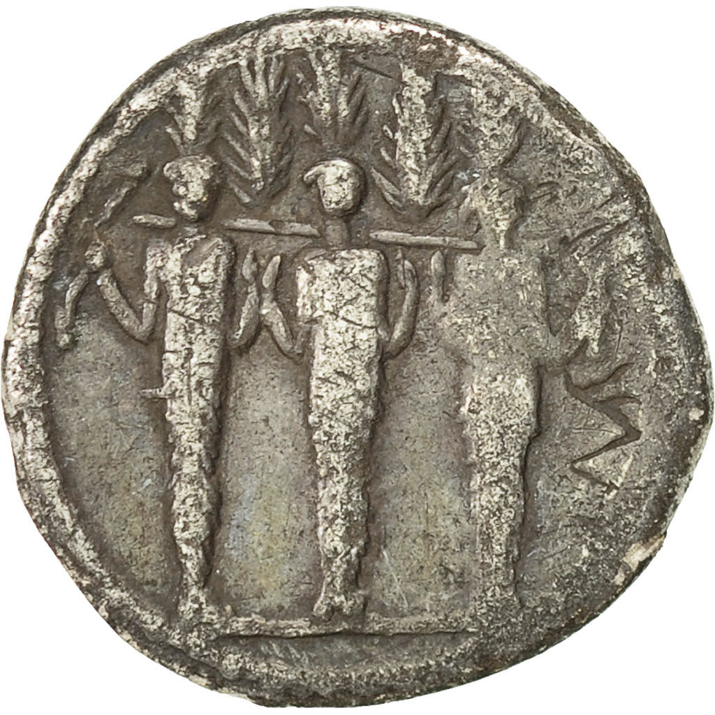 Moneta, Accoleia, Denarius, 43 BC, Rome, EF(40-45), Srebro, Crawford:486/1