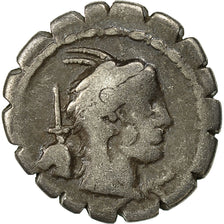 Coin, Papia, Denarius Serratus, 79 BC, Rome, VF(30-35), Silver, Crawford:384/1