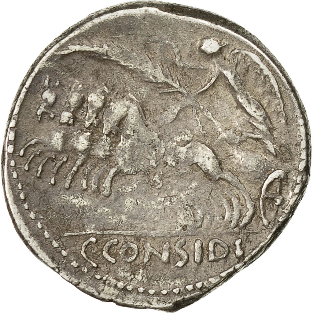 Moneda, Considia, Denarius, 46 BC, Rome, EBC, Plata, Crawford:465/4
