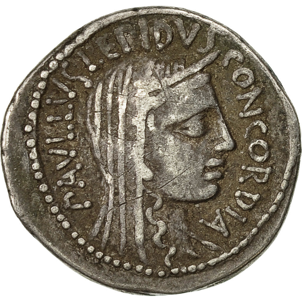 Coin, Aemilia, Denarius, 62 BC, Rome, AU(55-58), Silver, Crawford:415/1