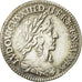 Monnaie, France, Louis XIII, 1/12 Écu, 2e poinçon de Warin, buste drapé et