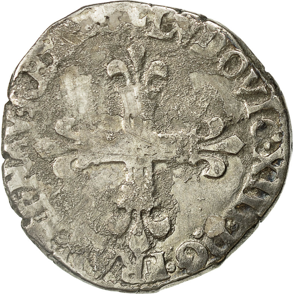 Münze, Frankreich, Louis XIII, 1/4 Ecu, Nantes, S+, Silber, Gadoury:27