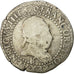 Münze, Frankreich, Henri III, Demi Franc, 1587, Rouen, S+, Silber, Sombart:4716