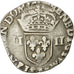 Moneda, Francia, Henri III, 1/4 Ecu, 1583, Rennes, BC+, Plata, Sombart:4662